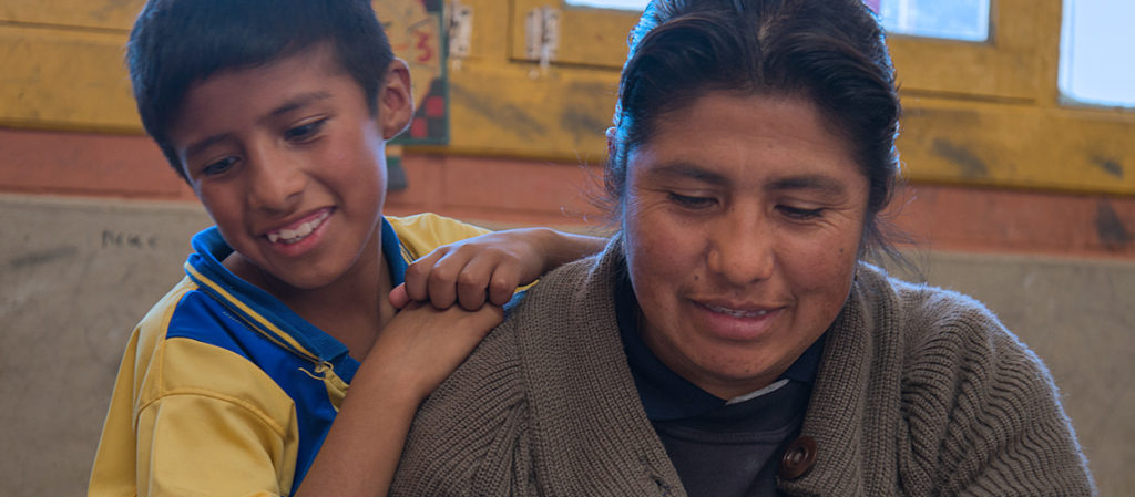 Book Project -- Student and teacher in Bolivia